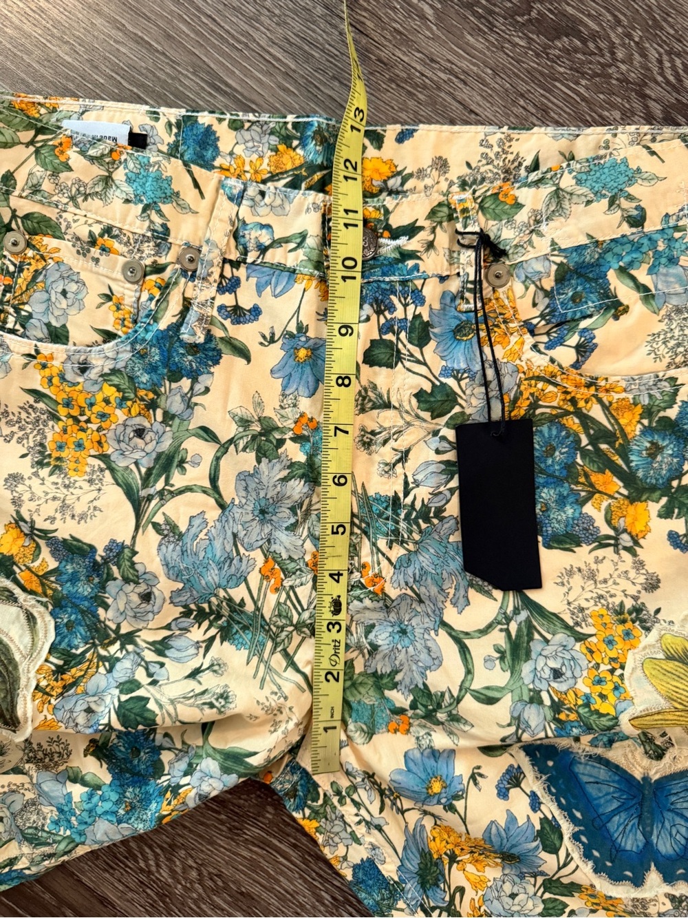 R13 Floral Appliqué X-Boyfriend Pant New - Picture 8 of 9